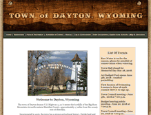 Tablet Screenshot of daytonwyoming.org